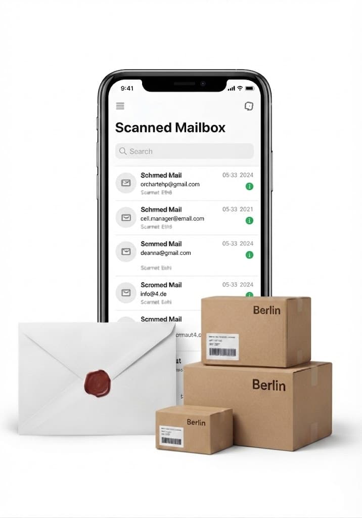 Verwalte deine deutsche Post und Pakete online